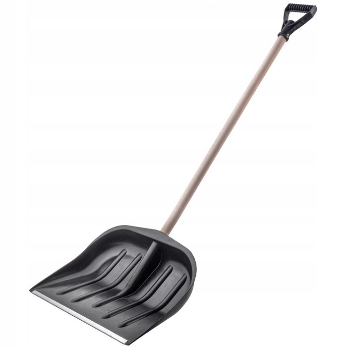 Pelle Polyvalente KADAX - Manche Long Bois, Tête Aluminium - Pour Neige, Sable, Terre - Bords Arrondis