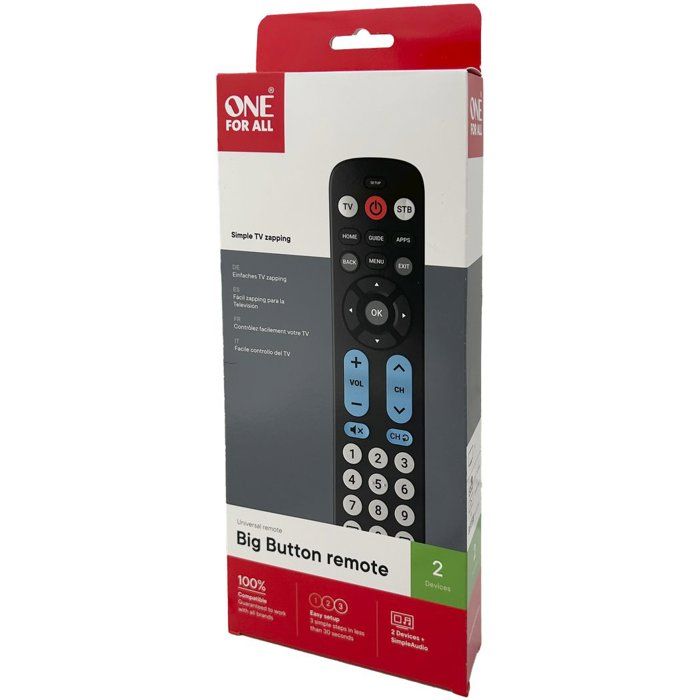 Télécommande universelle 2 en 1 Senior One® for all Big Button URC6821 - vue 5