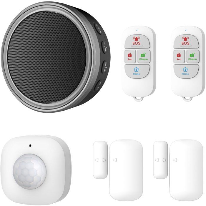 Kit Alarme KYF 868Mhz Wifi sirène intégré 90dB 2 Flashs lumineux 2 Télécommandes
