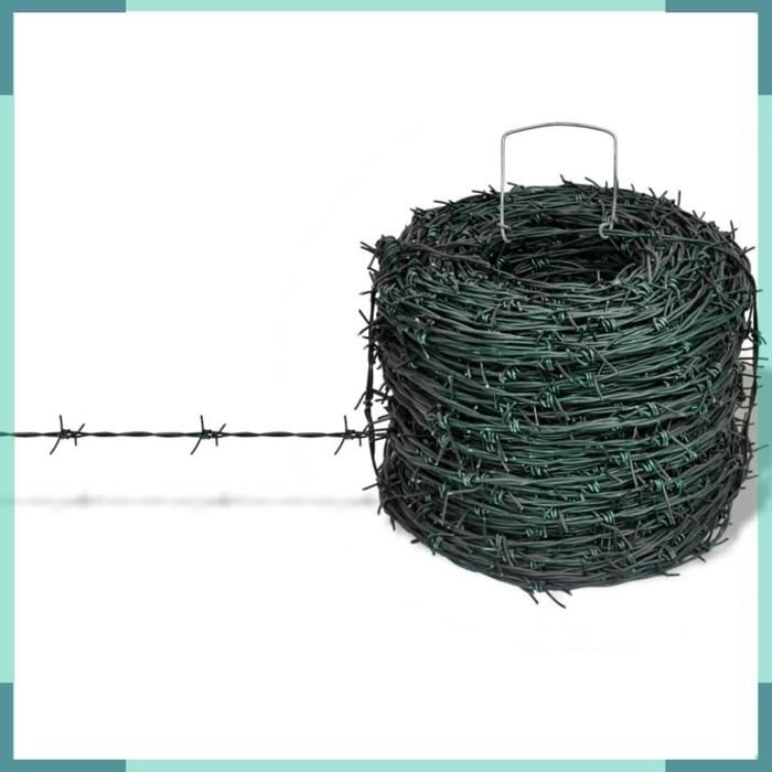 Vaguelly Lot de 2 guirlandes artificielles en fil de fer barbelé - Couronne d'épines - Accessoire de scène d'Halloween - Décoration de maison hantée