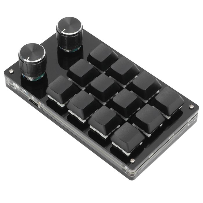 SALALIS clavier programmable Clavier mécanique Macro à une main, 12 ...