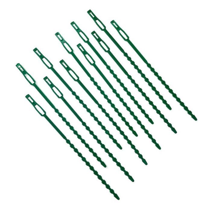 50 pièces Attaches réglables pour Plantes Attache Tuteur en Plastique pour Tomate Plante Jardin Serre câbles réutilisables pour