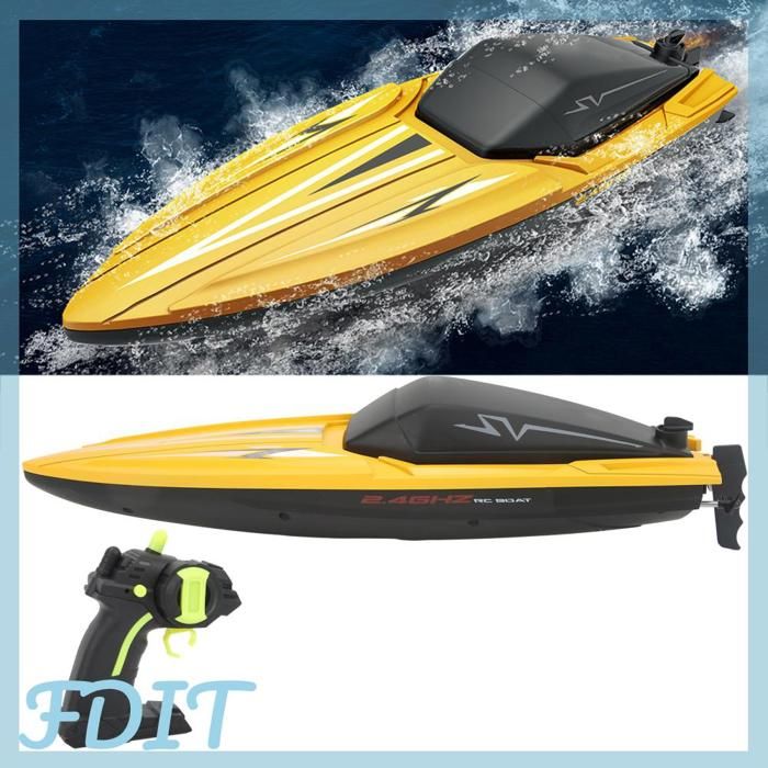 Bateau Requin RC Mineup – Télécommande 2,4 GHz, 50 M, Batterie 1200 MAh – Étanche – LED – Simulateur De Requin