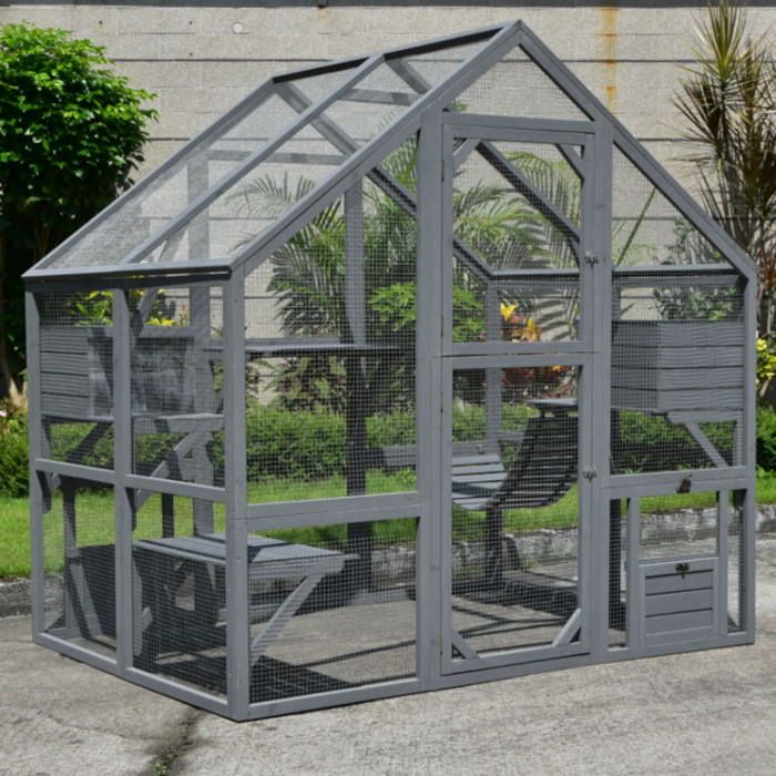 Comparer les prix de Catio Équipé Chat Deluxe 140x188x188cm - Katventure
