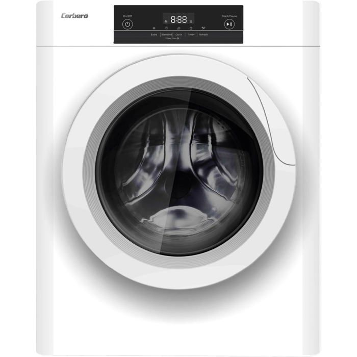 Corberó CSM320W Sèche-Linge Évacuation 3 kg 5 Programmes Écran LED Séchage Rapide 45 min 65 dB (Blanc) - Svatv