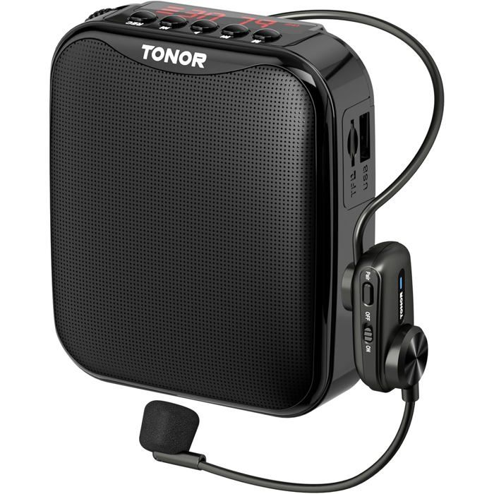 Amplificateur vocal portable TONOR K11 15W - Micro sans fil Bluetooth rechargeable