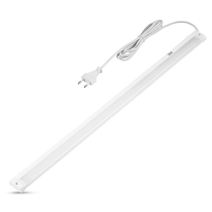 Lampe encastrée LED pour cuisine - Éclairage darmoire 60 cm 8 W 680 lumens 3000 K éclairage de cuisine plat avec capteur ins