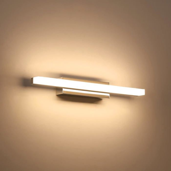 Lampe Miroir LED Salle de Bains - 3000K Lumière Blanche Chaude IP44 Résistant aux éclaboussures - Salle de bains et cuisine Lampe Miroir LED Salle de Bains - 3000K Lumière Blanche Chaude IP44 Résistant aux éclaboussures - Salle de bains et cuisine