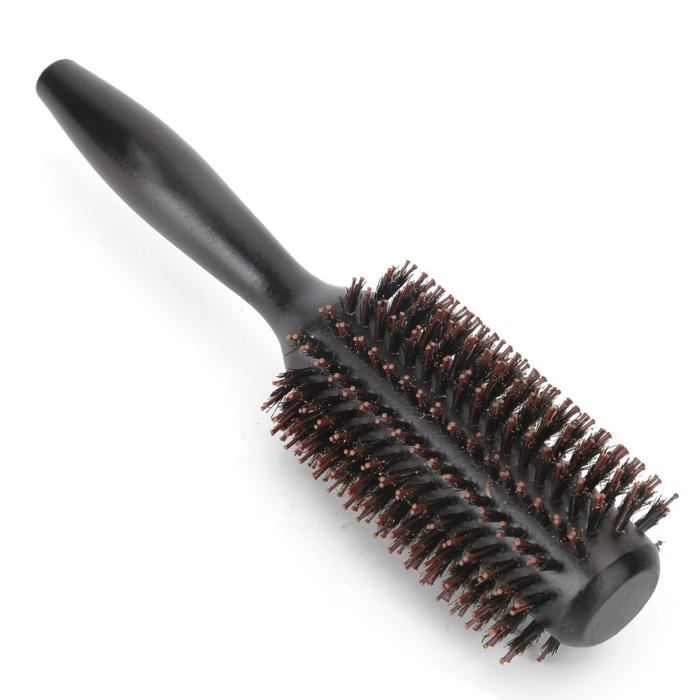 Brosse en poils de sanglier pour cheveux hommes peigne de