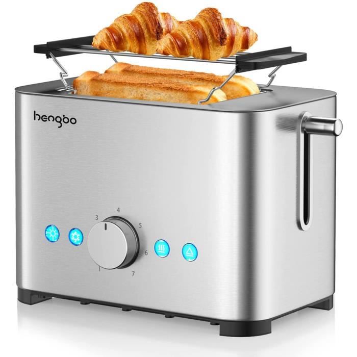Toaster 4 Fentes LEBENLANG - Écran Tactile LED, 1400W, Design Moderne