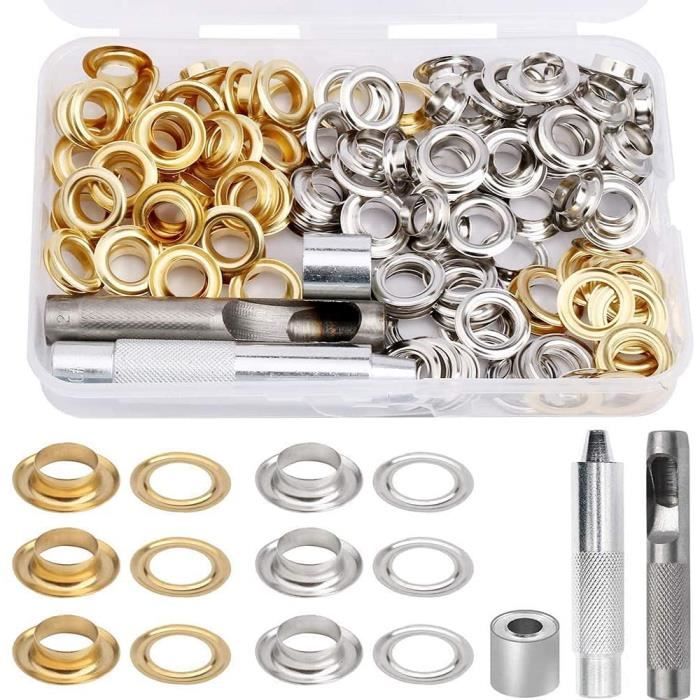 10.000 Pièces - Oeillets Classeur Transparent Feuille, Œillets