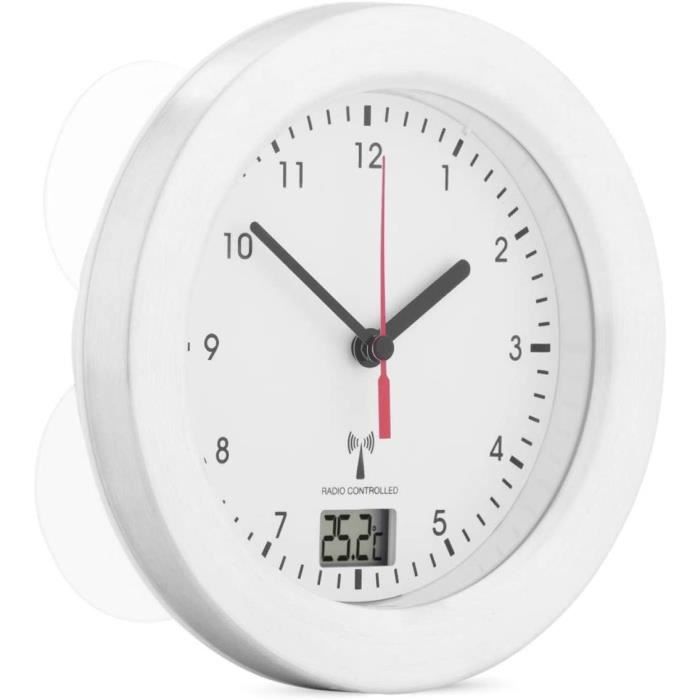 Horloge Murale Radiopilotée HAMA Minorque, 25 Cm, Blanche, Analogique, Neuve