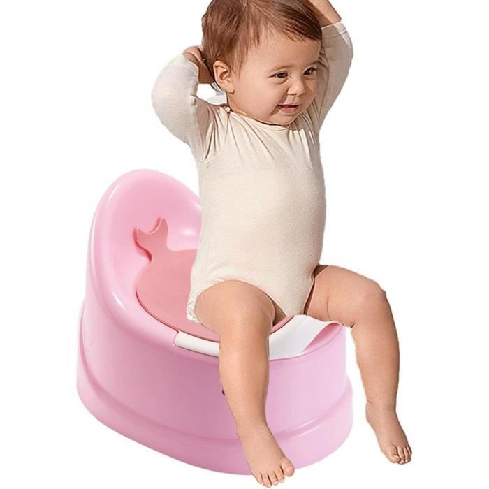 Pot bébé, Pot d'entraînement séparé pour Tout-Petits Toilettes pour Enfants  Double Conception antidérapante et Protection Rose