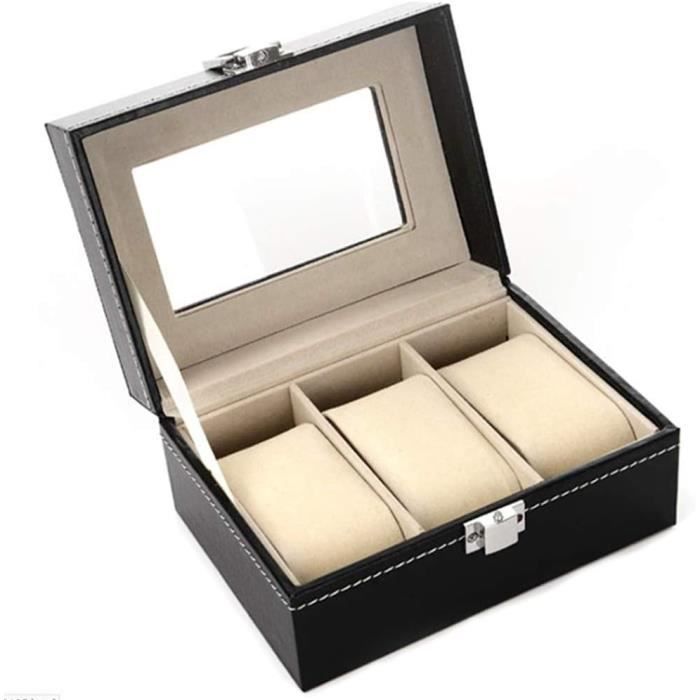 Boîte à Montre SECTOR - Coffret étui Vintage Noir - Occasion - Sans Marque
