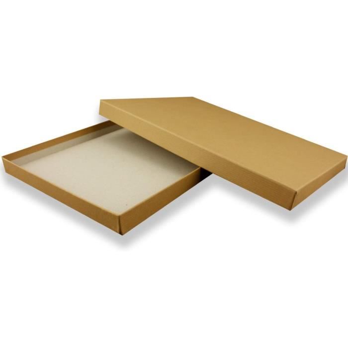 Lot De 10 Boîtes De Rangement PRS Jumbo Small - Carton Solide, 78% Recyclé, Dimensions 391x370x320 Mm