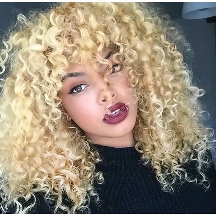 Perruque blonde bouclee hotsell