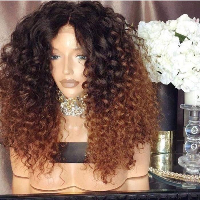 Avant De Lacet Perruques De Cheveux Humains Pour Les Femmes Noires Brun Vague Profonde Bouclés Hd Perruque Frontale Bob Brési[J3489]