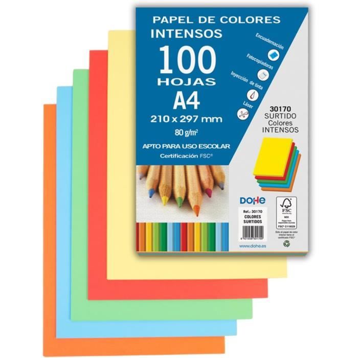 Lot De 100 Feuilles Papier Construction Noir Staples - 9x12 Pouces, Avec Agrafes, Neuf