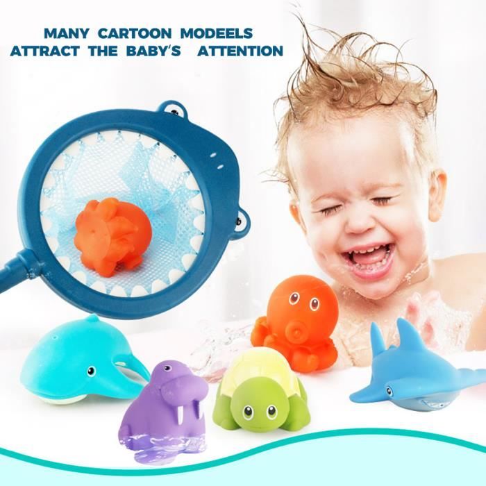 Bain Pour Bebes Jouets Fun Bath Time Jouets Pour Le Bain 7pcs Animaux Marins Jouets Pour Le Bain Set 1 Cdiscount Pret A Porter