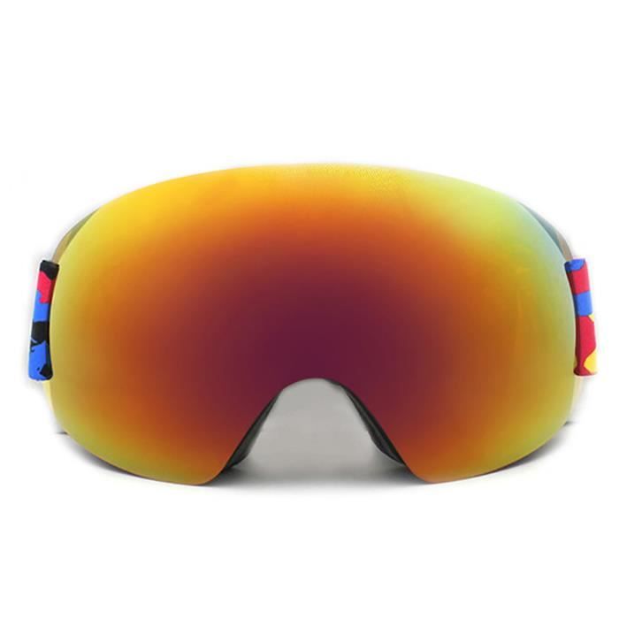 Lunettes de ski Juli femme et enfant Double verre sph/érique interchangeable Pour sports dhiver et snowboard Avec protection UV anti-bu/ée Pour homme