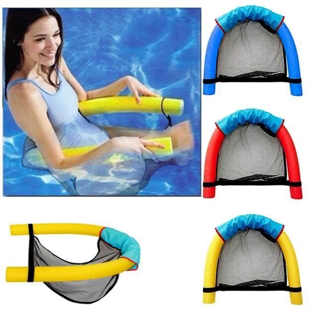 Frite De Piscine Gonflable 165 Cm - Nouille Natation Bleue, Jouet Aquatique Pour Enfants Et Adultes