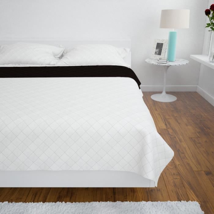 Dessus De Lit Et Couettes Couvre Lits A Double Cotes Beige Marron 220 X 240 Cm Achat Vente Jetee De Lit Boutis Cdiscount