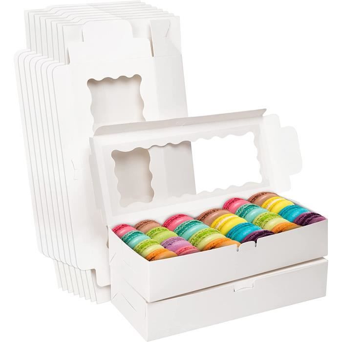 Boîtes à gâteau – 10 x 10 x 4 po, blanc S-15471 - Uline