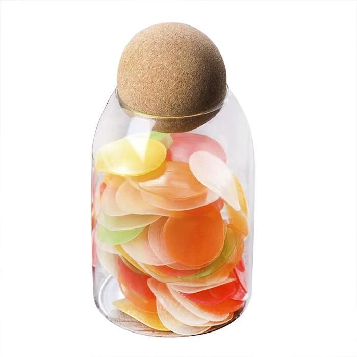 Bocal En Verre Avec Bouchon En Liège Pot De Conservation En Verre Avec