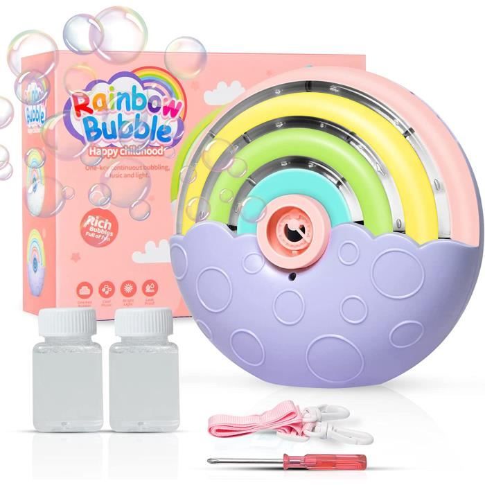 Machine à Bulles Automatique pour Enfants,Machines à Bulles à poignée Ergonomique pour Enfants