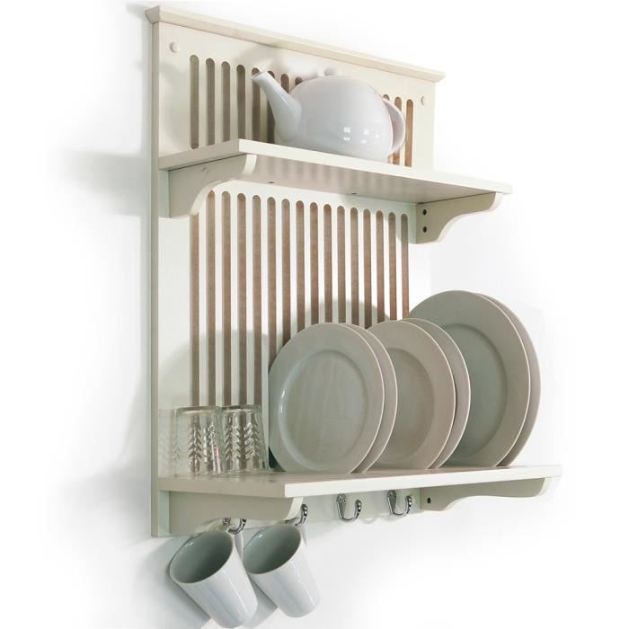 Novel Porte Assiettes Murale Couleur Babeurre Achat Vente