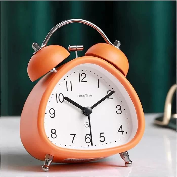 Réveil Mécanique Vintage Doré - Lot De 2 - Remontage Manuel (sans Pile) - Design Fer à Cheval - Pour Dormeurs Lourds