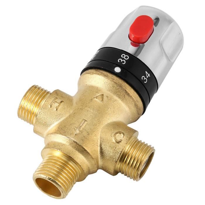 Vanille De Mélange Thermostatique Acorn En Laiton - 1/2 NPT - Neuf
