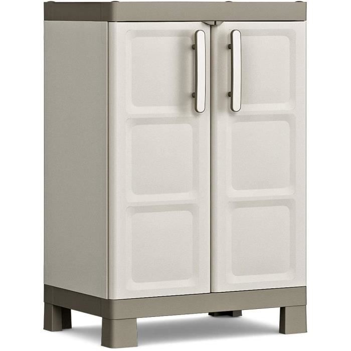 KETER Armoire Basse EXCELLENCE Armoire de Rangement en Résine