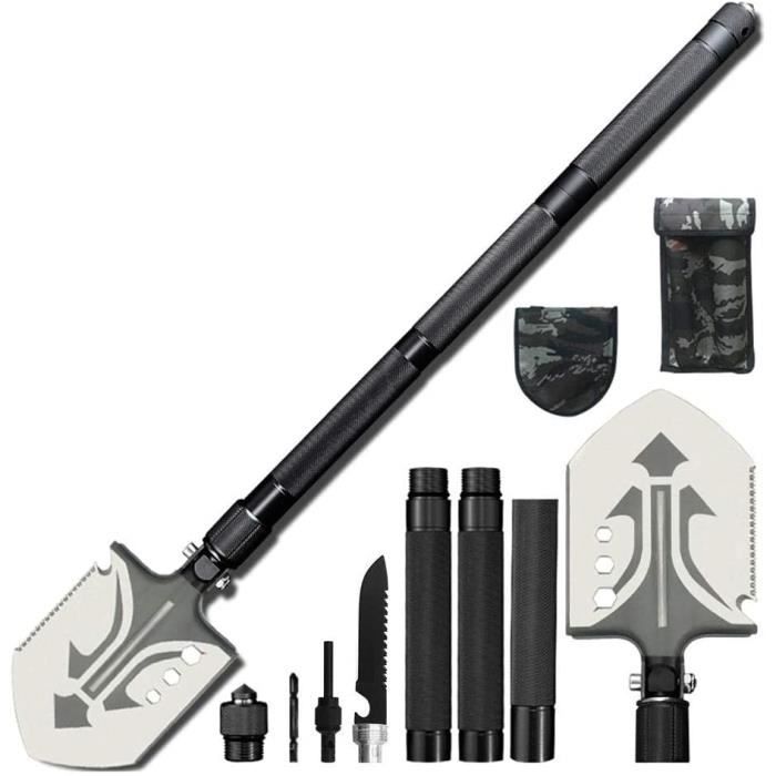 VEVOR Pelle tactique de survie multifonction couteau, harpon