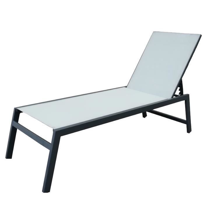 Transat Bain De Soleil Aluminium Chillvert Pisa 203 64 43 Cm Achat Vente Chaise Longue Transat Bain De Soleil Cdiscount