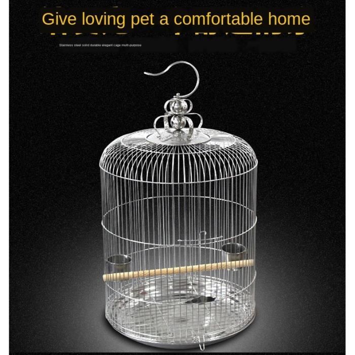 Cage à Poissons Pliable En Acier Inoxydable - Panier Rond Avec Couvercle Flottant - Porte à Ressort - Tailles S (33 Cm) Et L (45 Cm)