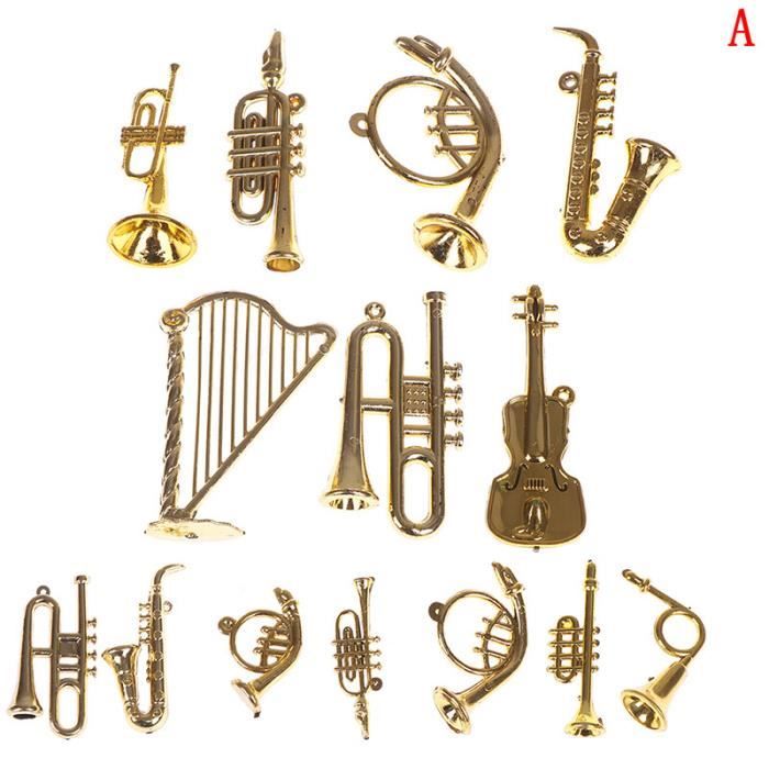 Statue deco,Mini Instrument de musique en plastique,bon cadeau pour les ...