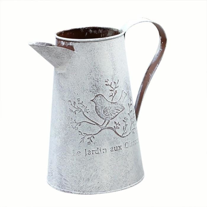 Arrosoir Et Persil - Décoration Pour Le Jardin En Métal Recyclé