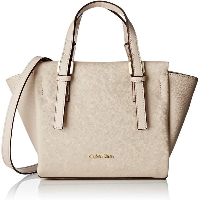 sac a main calvin klein beige