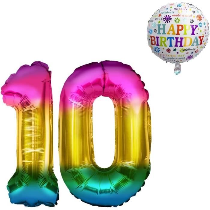 Luftballon 10. Geburtstag Deko Blau Junge Zahl 10 Riesen Folienballon Helium