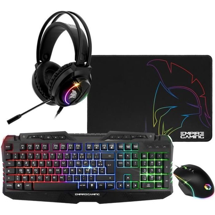 Combo Gaming 3 en 1- Clavier gaming et souris gaming rŽtroŽclairŽ