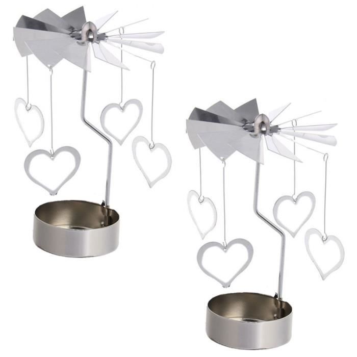 Alipis Porte-bougie Vintage En Alliage De Zinc