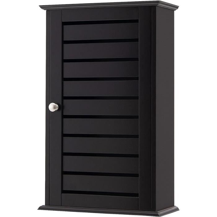 Meuble Mural Salle De Bain GOPLUS 42x17x70cm Gris - Armoire Suspendue Avec étagère Réglable Et Porte