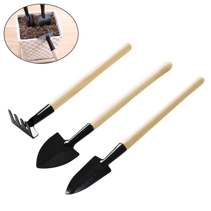 Lot De 3 Mini Outils De Jardinage - Pelle De Jardin - Petite