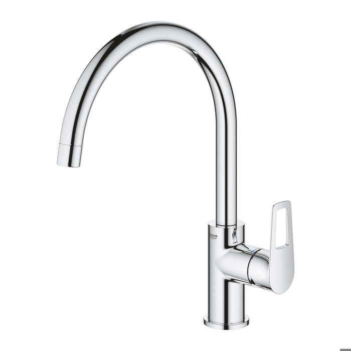 Grohe Bauloop Mitigeur monocommande évier col de cygne Chrome (G-31368001)