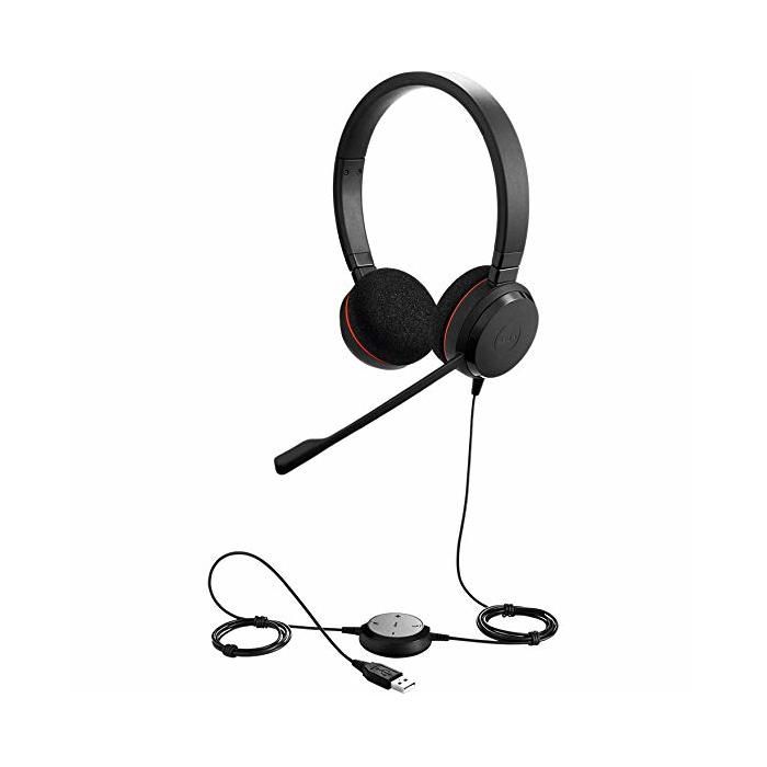 Jabra Evolve 20 MS Casque Mono Casque certifié par Microsoft pour téléphone logiciel VoIP avec suppression passive du bruit Câble USB avec contrôle des appels - vue 4