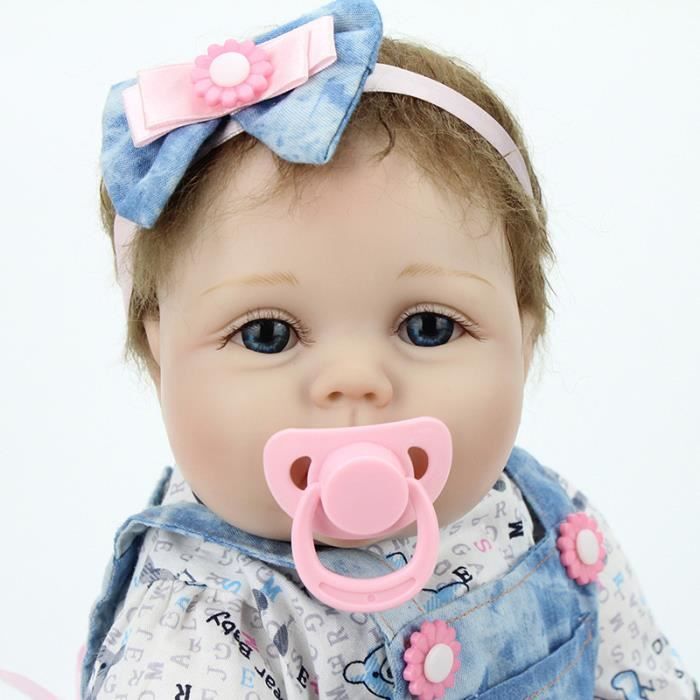 Bebe Reborn Poupees De 22 Avec Jean Jupe Grands Yeux Bleus Bebe Poupees Silicone Mignon Bebe Poupee Adora Doll Jouets D Enfants Cdiscount Jeux Jouets