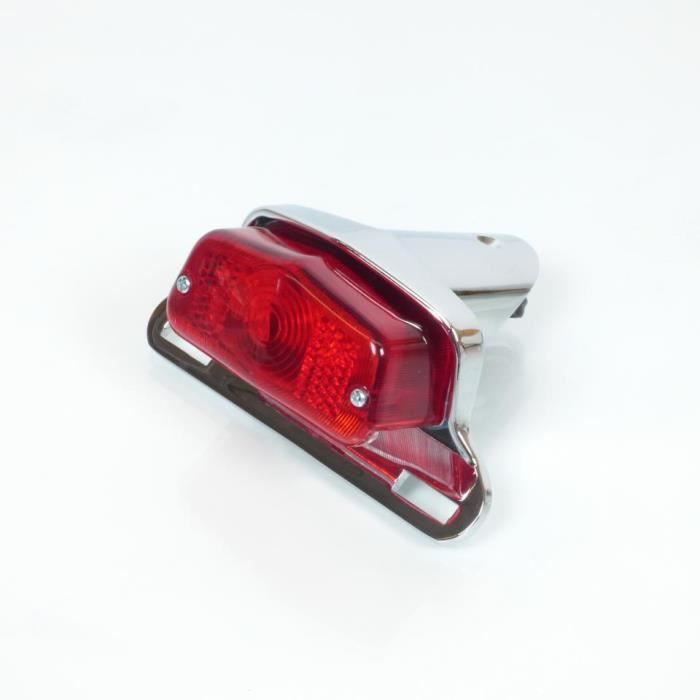 Feu arrière de pour moto vintage à LED 12V avec support de plaque pour