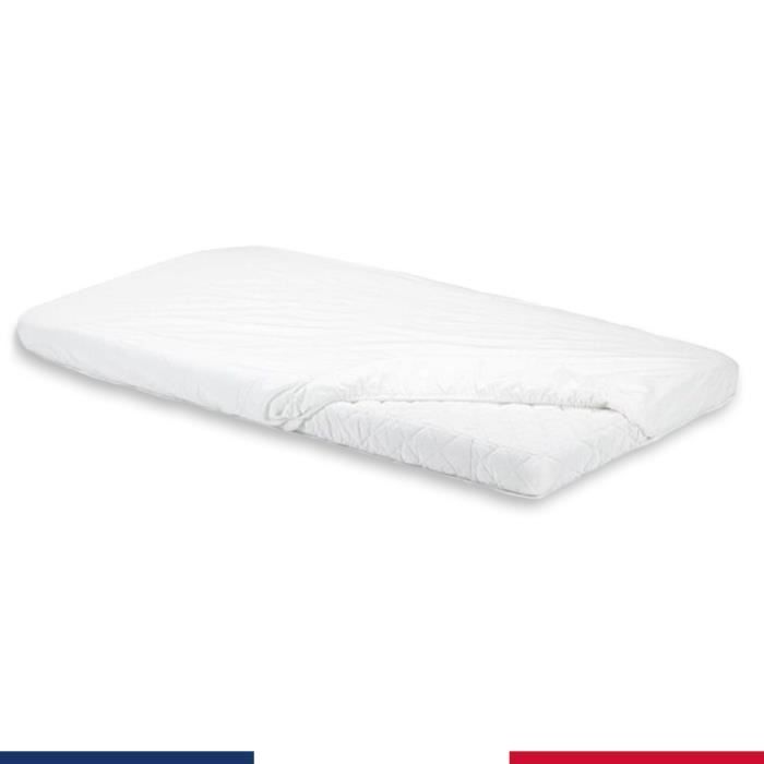 Drap Housse Matelas 70x100 100 Coton Blanc Cdiscount Puericulture Eveil Bebe