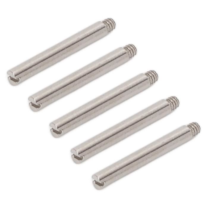 Tube à vis pour bracelet de montre MINIFINKER Goupille de liaison de vis de bijoux 5 pièces